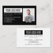 Carte De Visite Ajouter un code QR de photo Logo Immobilier (Devant / Derrière)