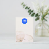 Carte De Visite Ajouter un logo Aquarelle artistique Écran d'oreil (Debout devant)