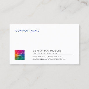 Carte De Visite Ajouter un logo Créer votre propre Modèle d'entrep