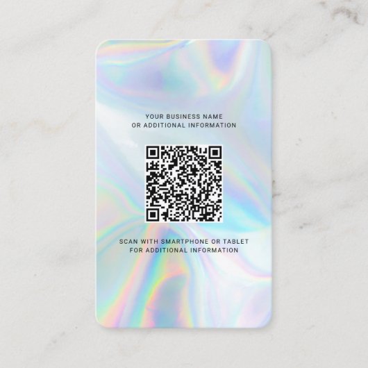 Carte De Visite Ajouter un logo d'entreprise QR Code Agent immobil (Devant)