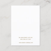 Carte De Visite Ajouter un logo Deux oreilles Porte-collier (Dos)