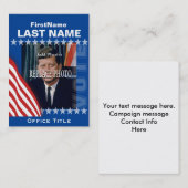 Carte De Visite Ajouter un Modèle de campagne photo (Devant / Derrière)