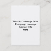 Carte De Visite Ajouter un Modèle de campagne photo (Dos)