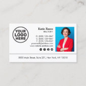 Carte De Visite Ajouter une photo et un logo Real Estate Professio (Devant)