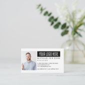 Carte De Visite Ajouter une photo Insertion Logo Realtor Professio (Debout devant)