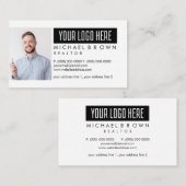 Carte De Visite Ajouter une photo Insertion Logo Realtor Professio (Devant / Derrière)