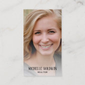 Carte De Visite Ajouter une photo Moderne Immobilier Realtor Key B (Dos)