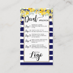 Carte De Visite AJOUTER VOTRE LOGO application de décalcomanie CAR