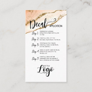 Carte De Visite AJOUTER VOTRE LOGO application de décalcomanie CAR