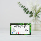 CARTE DE VISITE AJOUTER VOTRE LOGO BON D'AFFAIRES (Debout devant)