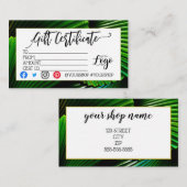 CARTE DE VISITE AJOUTER VOTRE LOGO BON D'AFFAIRES (Devant / Derrière)