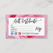 CARTE DE VISITE AJOUTER VOTRE LOGO BON D'AFFAIRES (Devant)