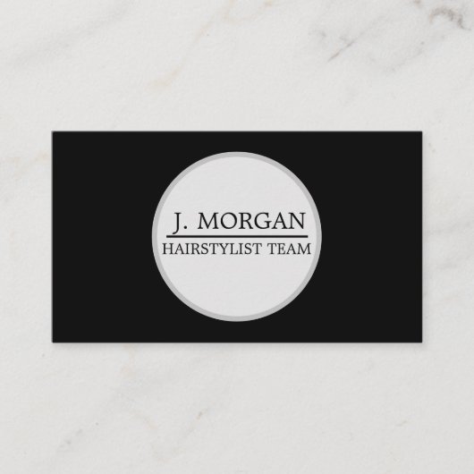 Carte De Visite Ajouter votre logo cercle professionnel personnali (Devant)