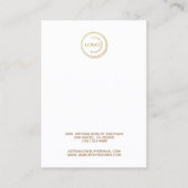 Carte De Visite Ajouter Votre Logo Clip À Cheveux Barrette Écran b (Dos)