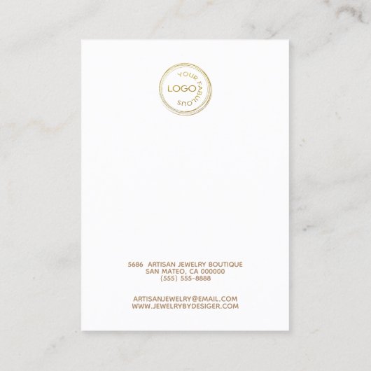 Carte De Visite Ajouter Votre Logo Clip À Cheveux Barrette Écran b (Dos)