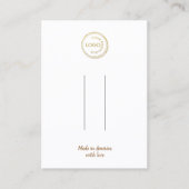 Carte De Visite Ajouter Votre Logo Clip À Cheveux Barrette Écran b (Devant)