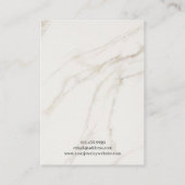Carte De Visite Ajouter Votre Logo Collier Marbre Bijoux Display C (Dos)