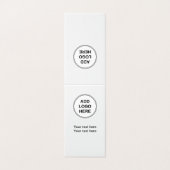 Carte De Visite Ajouter Votre Logo Design Vertical Moderne (Extérieur déplié)