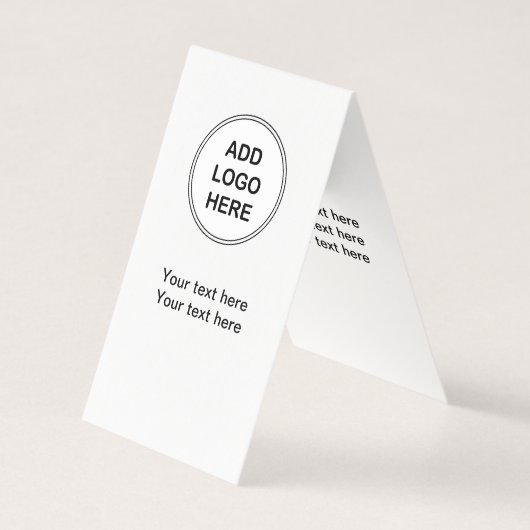 Carte De Visite Ajouter Votre Logo Design Vertical Moderne (Devant)