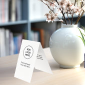 Carte De Visite Ajouter Votre Logo Design Vertical Moderne