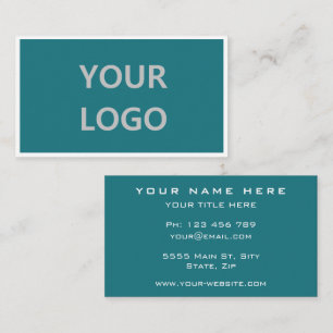 Carte De Visite Ajouter votre logo - Élégant professionnel