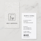 CARTE DE VISITE AJOUTER VOTRE LOGO MINIMAL DOFT RUSTIC TERRAZZO TE (Devant / Derrière)