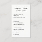 CARTE DE VISITE AJOUTER VOTRE LOGO MINIMAL STONE TEXTURE PROFESSIO (Dos)