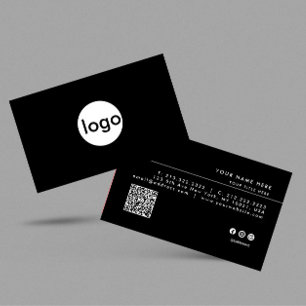 Carte De Visite Ajouter votre logo personnalisé QR Code