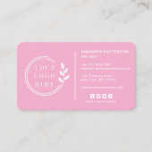 Carte De Visite Ajouter votre logo Social Media QR Code Entreprise (Devant)