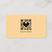 Carte De Visite Ajouter votre logo Social Media QR Code Entreprise (Dos)