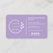 Carte De Visite Ajouter votre logo Social Media QR Code Entreprise (Devant)