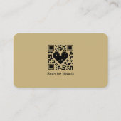 Carte De Visite Ajouter votre logo Social Media QR Code Entreprise (Dos)