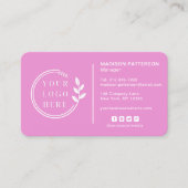 Carte De Visite Ajouter votre logo Social Media QR Code Entreprise (Devant)