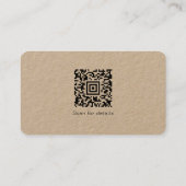 Carte De Visite Ajouter votre logo Social Media QR Code Entreprise (Dos)
