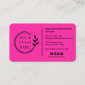 Carte De Visite Ajouter votre logo Social Media QR Code Entreprise (Devant)