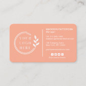 Carte De Visite Ajouter votre logo Social Media QR Code Entreprise (Devant)