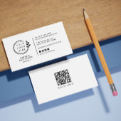 Carte De Visite Ajouter votre logo Social Media QR Code Entreprise