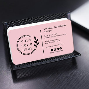 Carte De Visite Ajouter votre logo Social Media QR Code Entreprise