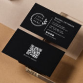 Carte De Visite Ajouter votre logo Social Media QR Code Entreprise