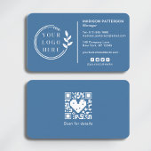 Carte De Visite Ajouter votre logo Social Media QR Code Entreprise