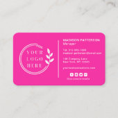 Carte De Visite Ajouter votre logo Social Media QR Code Entreprise (Devant)