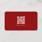 Carte De Visite Ajouter votre logo Social Media QR Code Entreprise (Dos)