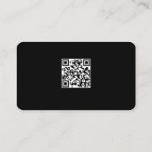 Carte De Visite Ajouter votre logo Social Media QR Code Entreprise (Dos)
