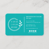 Carte De Visite Ajouter votre logo Social Media QR Code Entreprise (Devant)