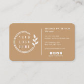 Carte De Visite Ajouter votre logo Social Media QR Code Entreprise (Devant)