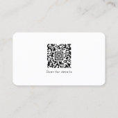 Carte De Visite Ajouter votre logo Social Media QR Code Entreprise (Dos)