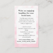 Carte De Visite Ajouter votre propre couverture de livre Promotion (Dos)