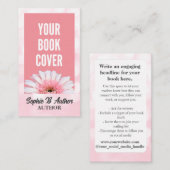 Carte De Visite Ajouter votre propre couverture de livre Promotion (Devant / Derrière)