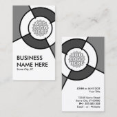 Carte De Visite ajouter votre propre logo cible modèle (Devant / Derrière)