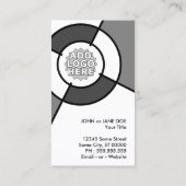 Carte De Visite ajouter votre propre logo cible modèle (Dos)